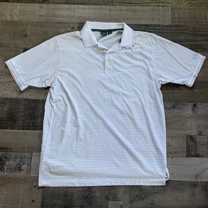 Hugo Boss Golf Polo White Striped